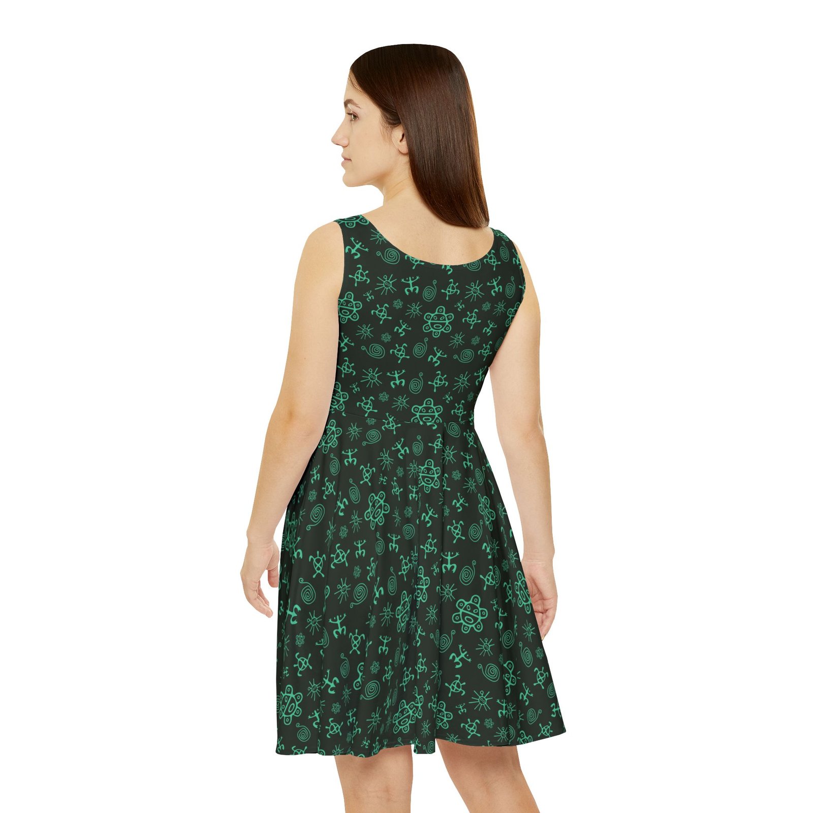 Women's Skater Dress - TROPIKLIFE Taino Glyphics - Image 2