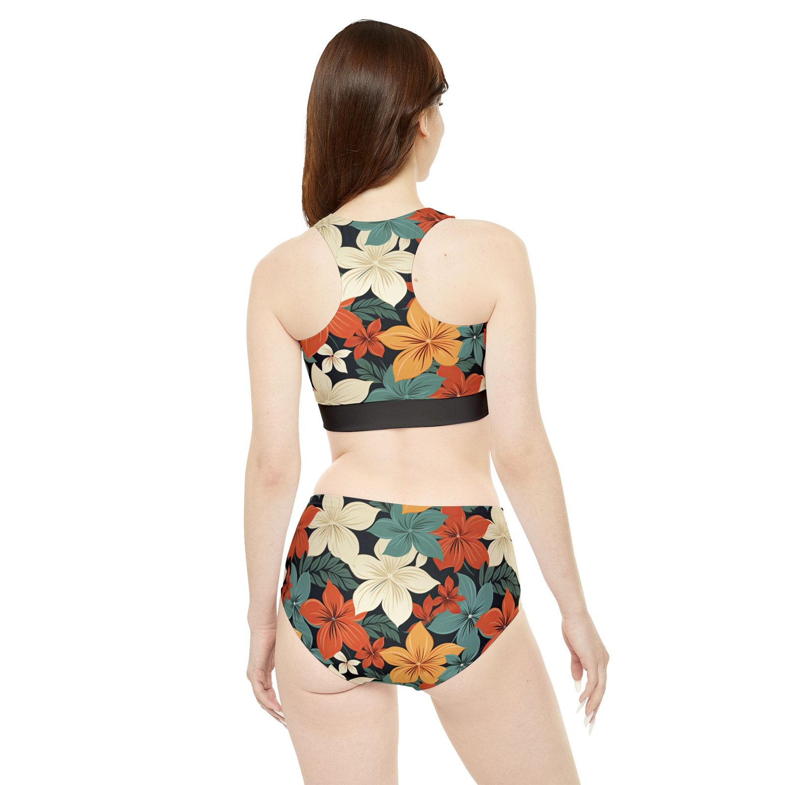 Sporty Bikini Set - TROPIKLIFE Caribean Flora Multicolor - Image 3