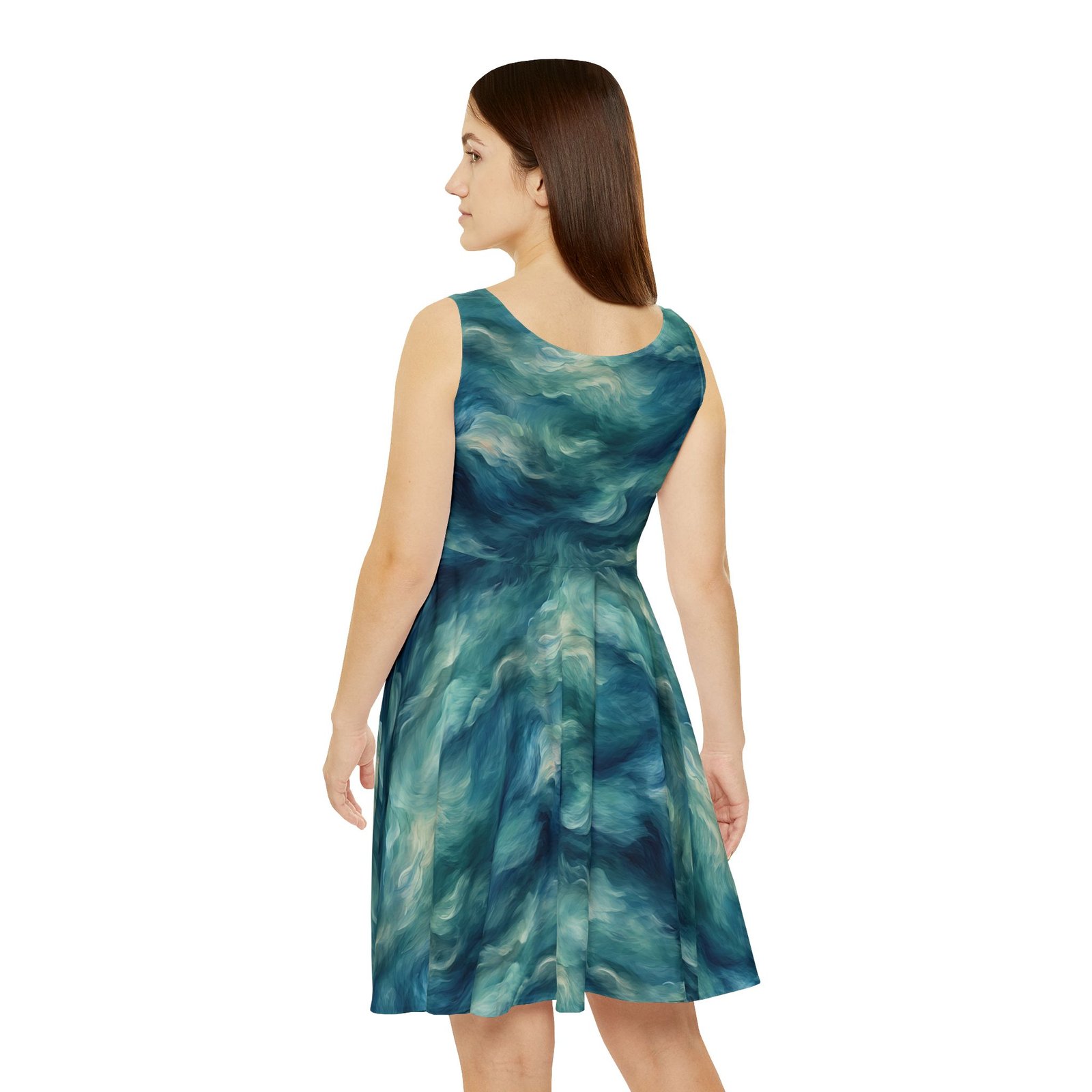Women's Skater Dress - TROPIKLIFE Deep Ocean - Image 2