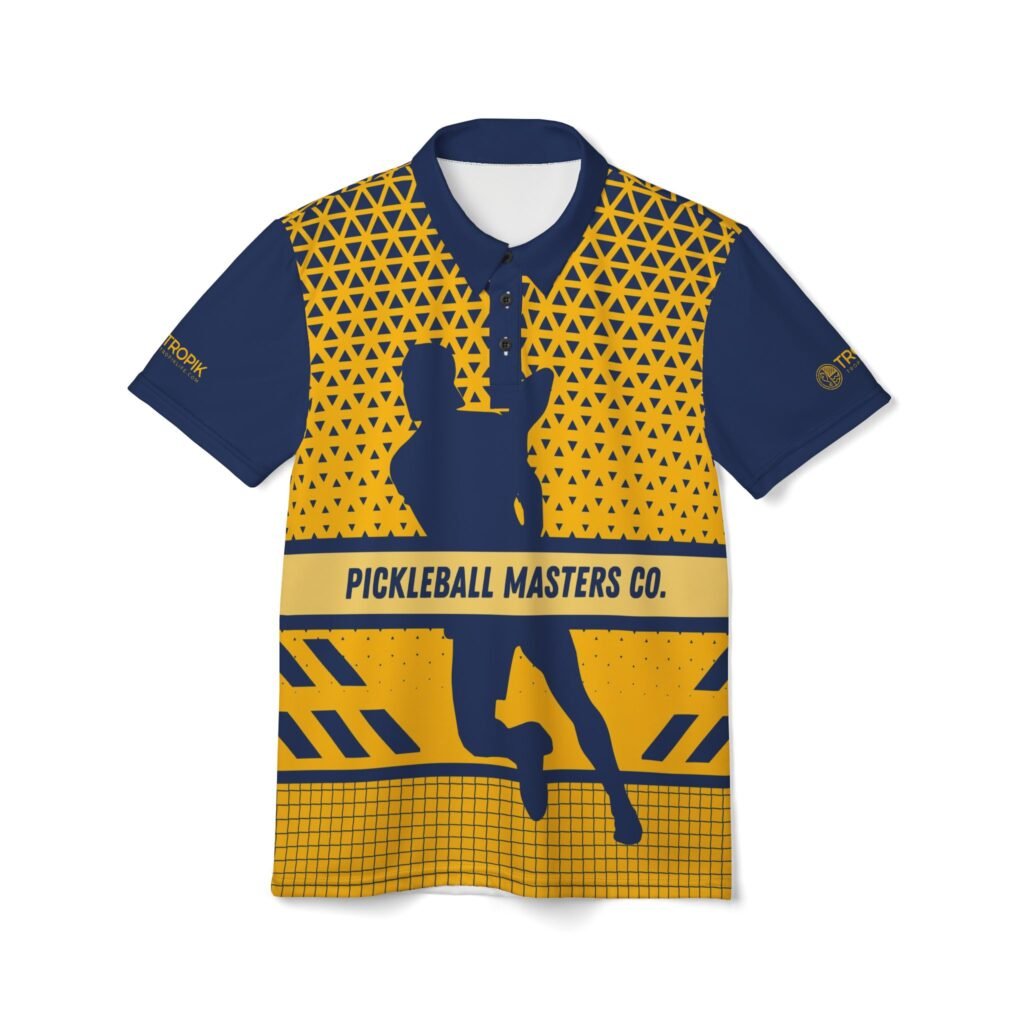Unisex Polo Shirt - TROPIKLIFE Pickleball Masters Co Yellow Team