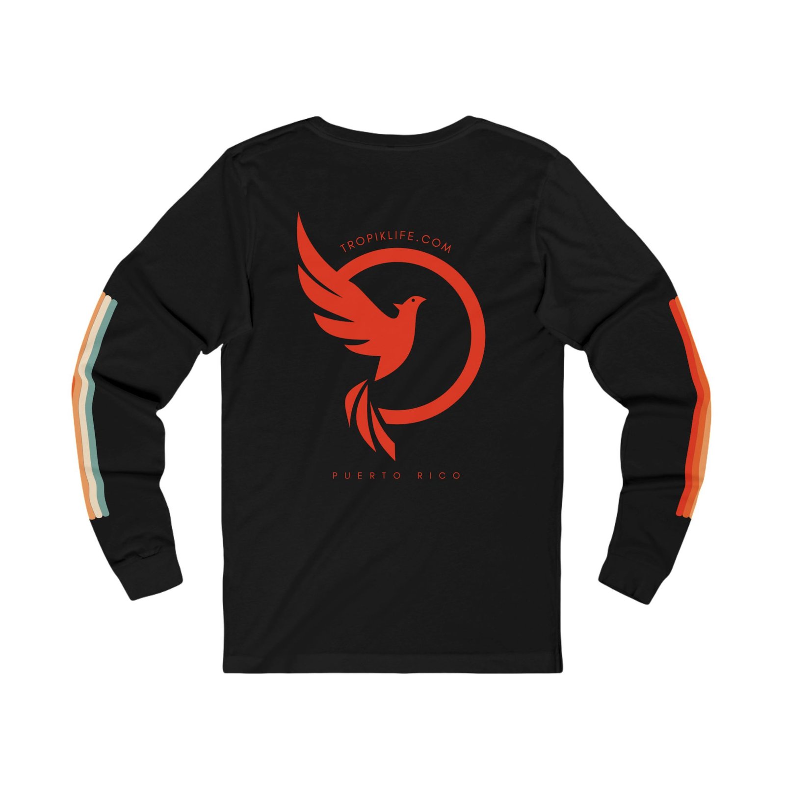 Unisex Jersey Long Sleeve Tee - TROPIKLIFE Exotic Bird - Image 4