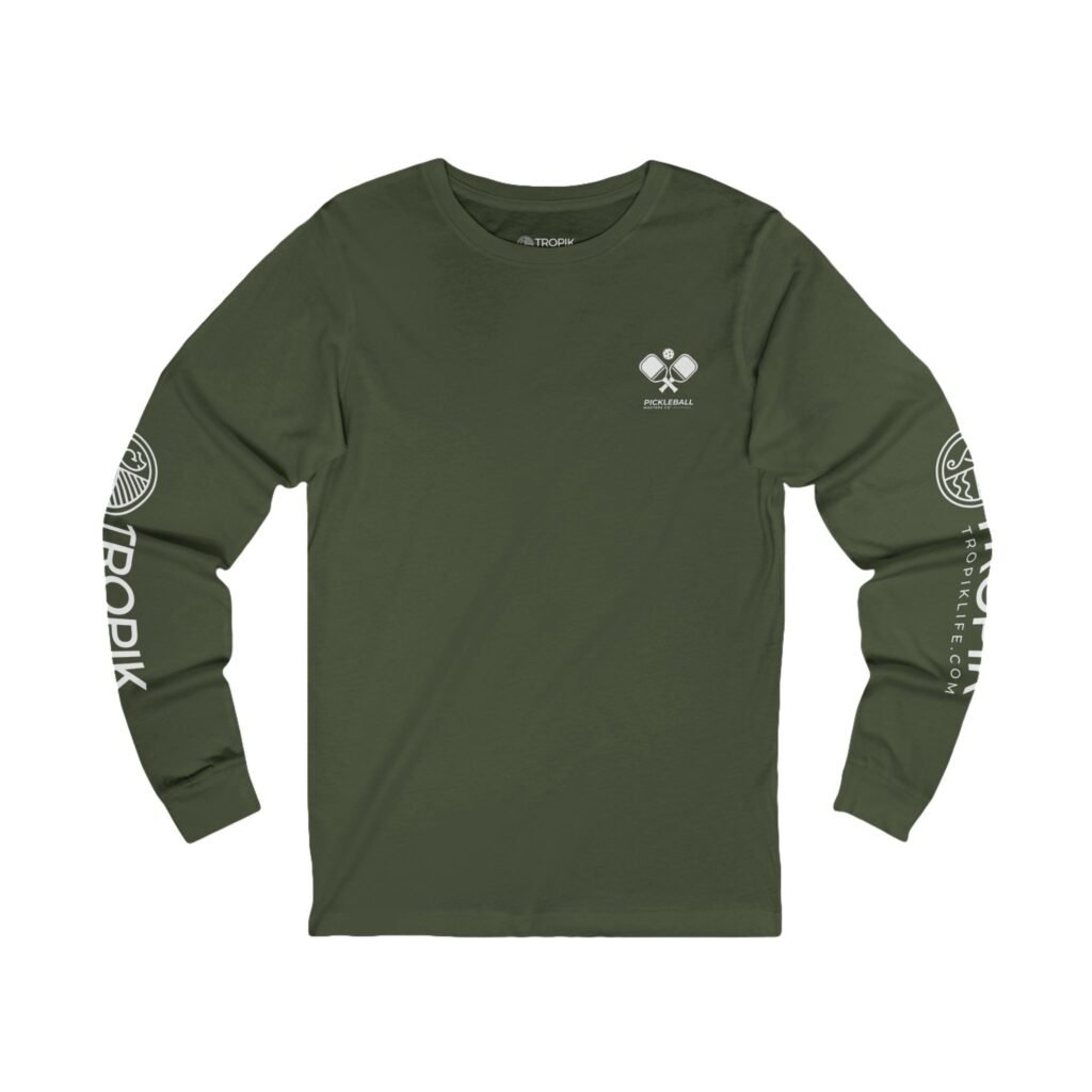 Unisex Jersey Long Sleeve Tee - TROPIKLIFE Pickleball Masters Co