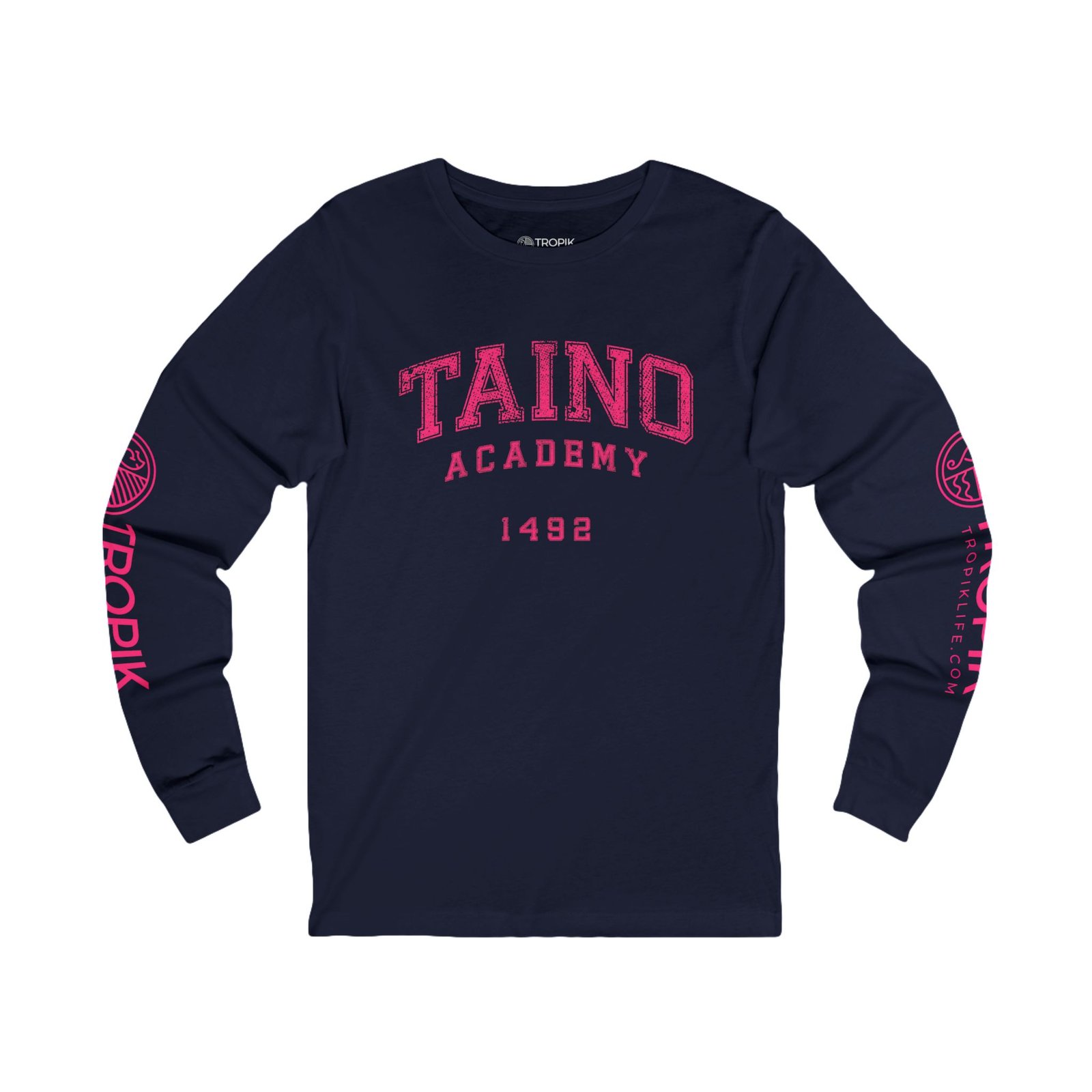 Unisex Jersey Long Sleeve Tee - TROPIKLIFE Taino Academy - Image 5