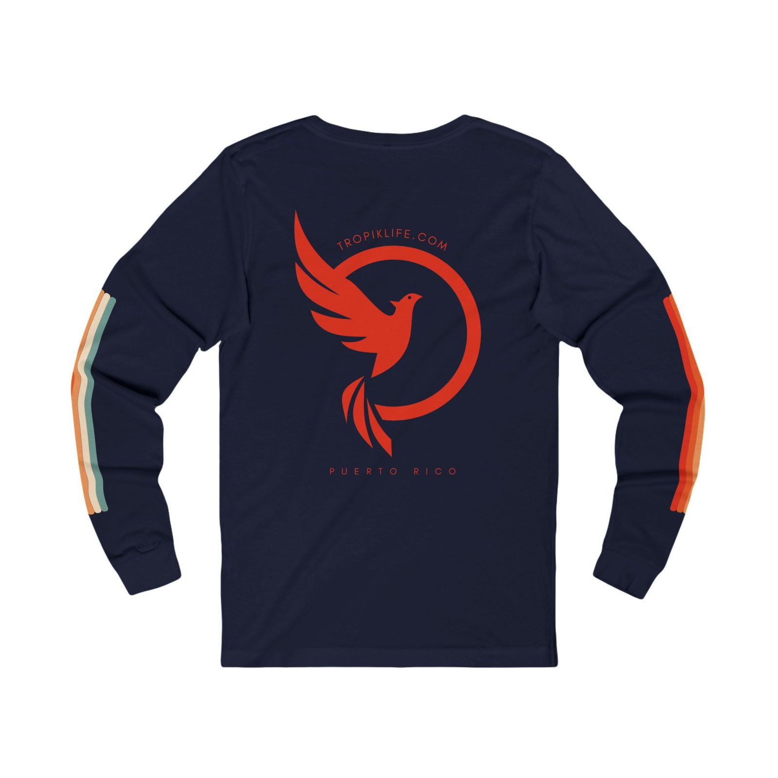 Unisex Jersey Long Sleeve Tee - TROPIKLIFE Exotic Bird - Image 2