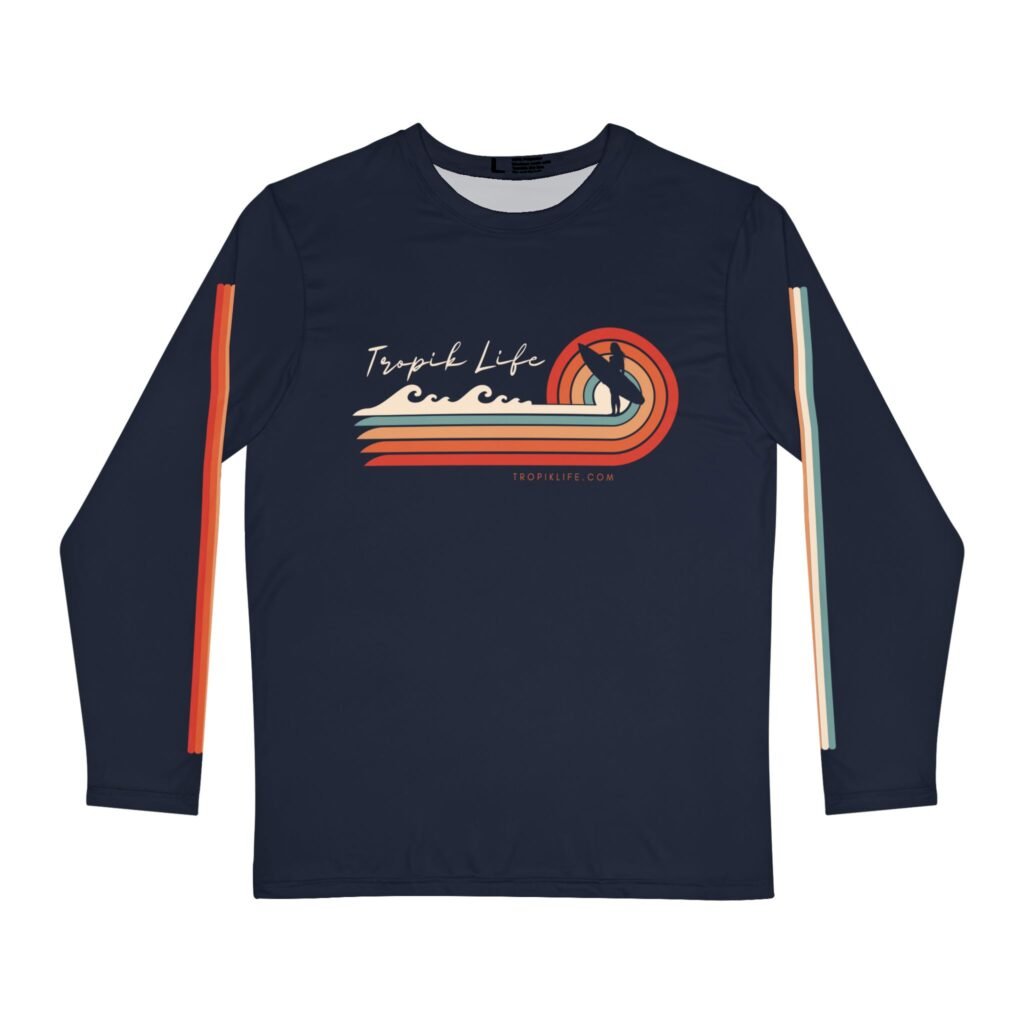 TROPIKLIFE Men's Round Neck Rashguard Shirt - Exotic Bird