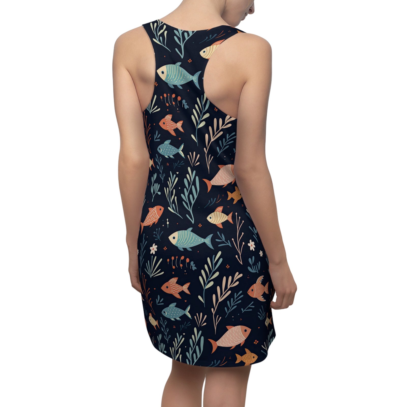 TROPIKLIFE Women's Cut & Sew Racerback Dress - Sea Life - Image 2