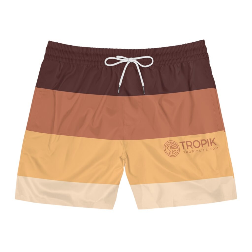 TROPIKLIFE Men's Mid-Length Swim Shorts - Sunset