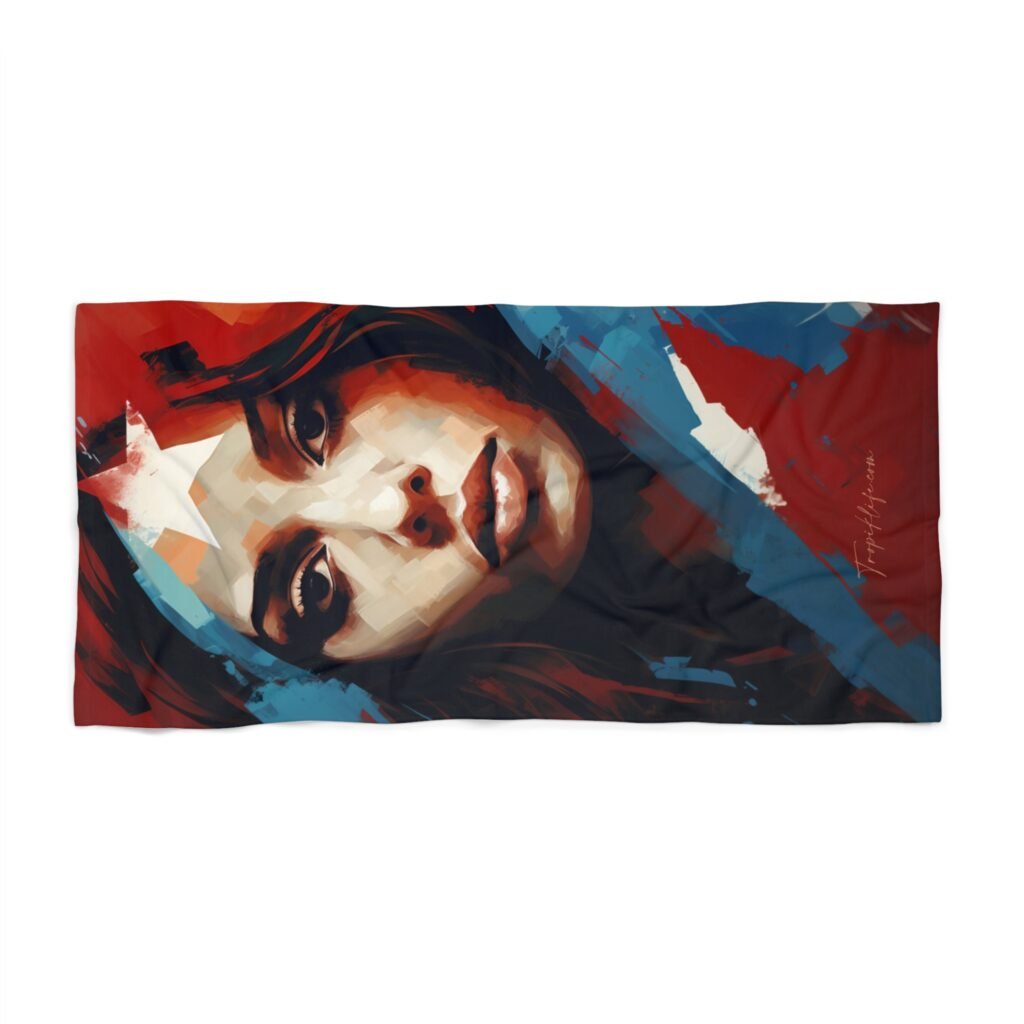 TROPIKLIFE Oversized Beach Towel 36"x72" and 30"x60" - Mujer Boricua