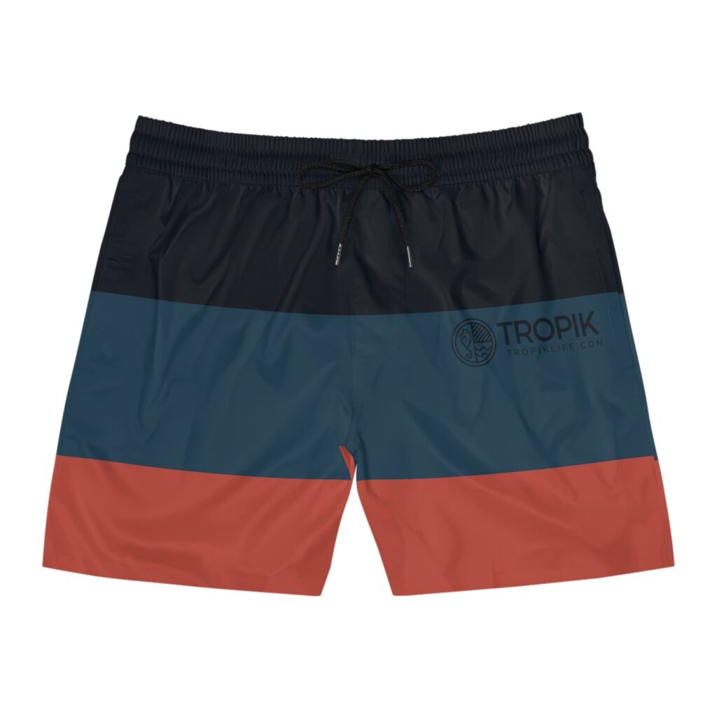 TROPIKLIFE Men's Mid-Length Swim Shorts - Navigation Crew