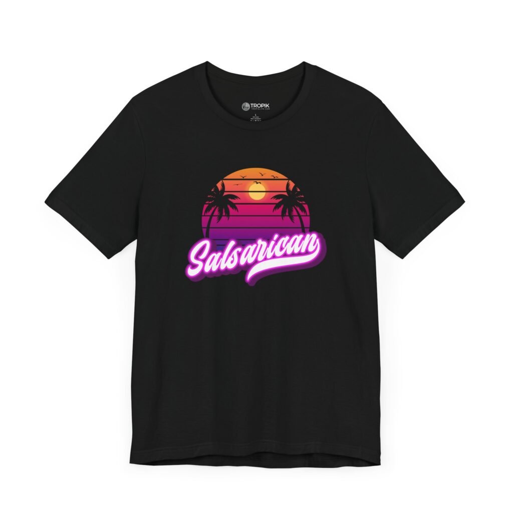 TROPIKLIFE Unisex Jersey Short Sleeve Tee - Salsarican  Navy | White | Black | Pink