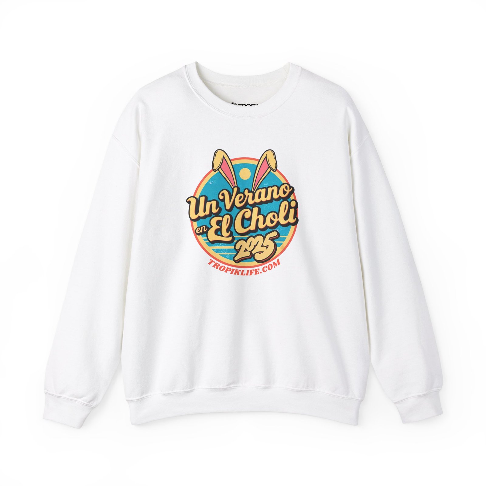 Unisex Sweatshirt TROPIKLIFE - Un Verano En El Choli 2025 in Black | White | Ash | Light Blue | Pink - Image 3