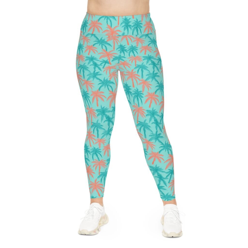 Plus Size Leggings - TROPIKLIFE Las Palmas