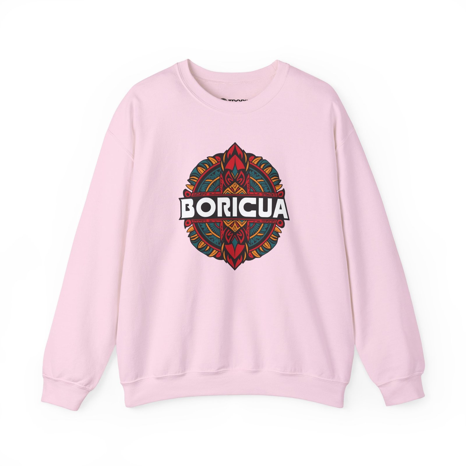 Unisex Sweatshirt TROPIKLIFE - Boricua Tribal 1 in White | Black | Pink - Image 3