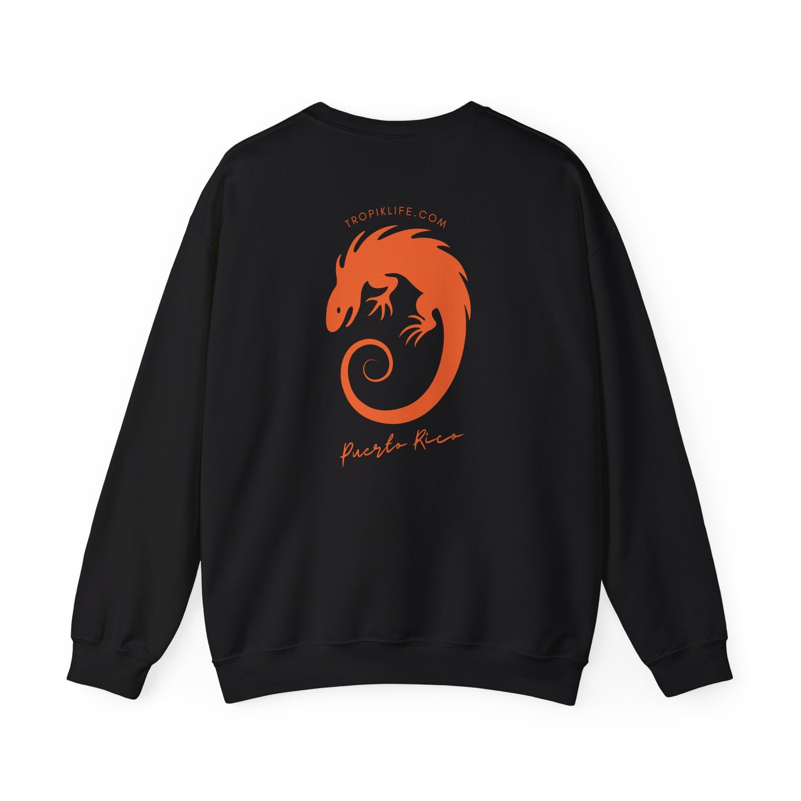 Unisex Sweatshirt TROPIKLIFE - Iguana in Black | Navy - Image 4