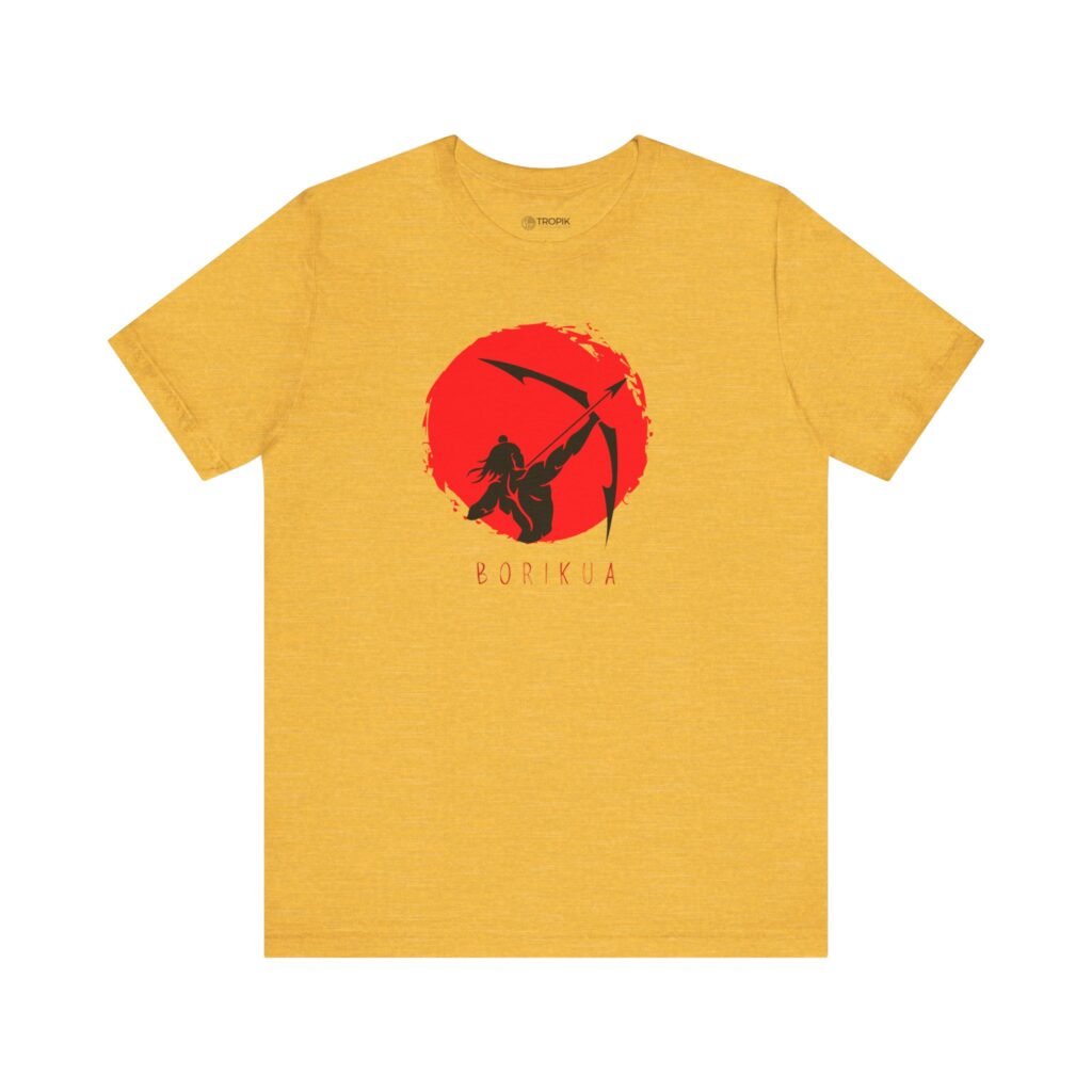 TROPIKLIFE Unisex Jersey Short Sleeve Tee - Taino Indian in Black | White | Ash | Natural | Yellow Gold