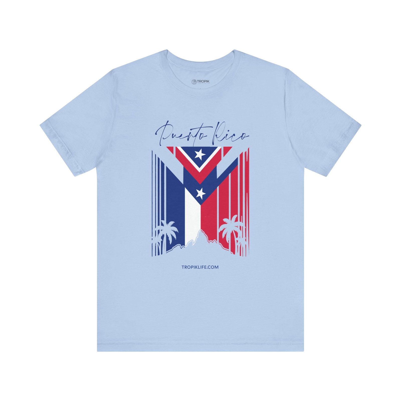 TROPIKLIFE Unisex Jersey Short Sleeve Tee - Un Verano En El Choli Black | White | Ash | Baby Blue - Image 4