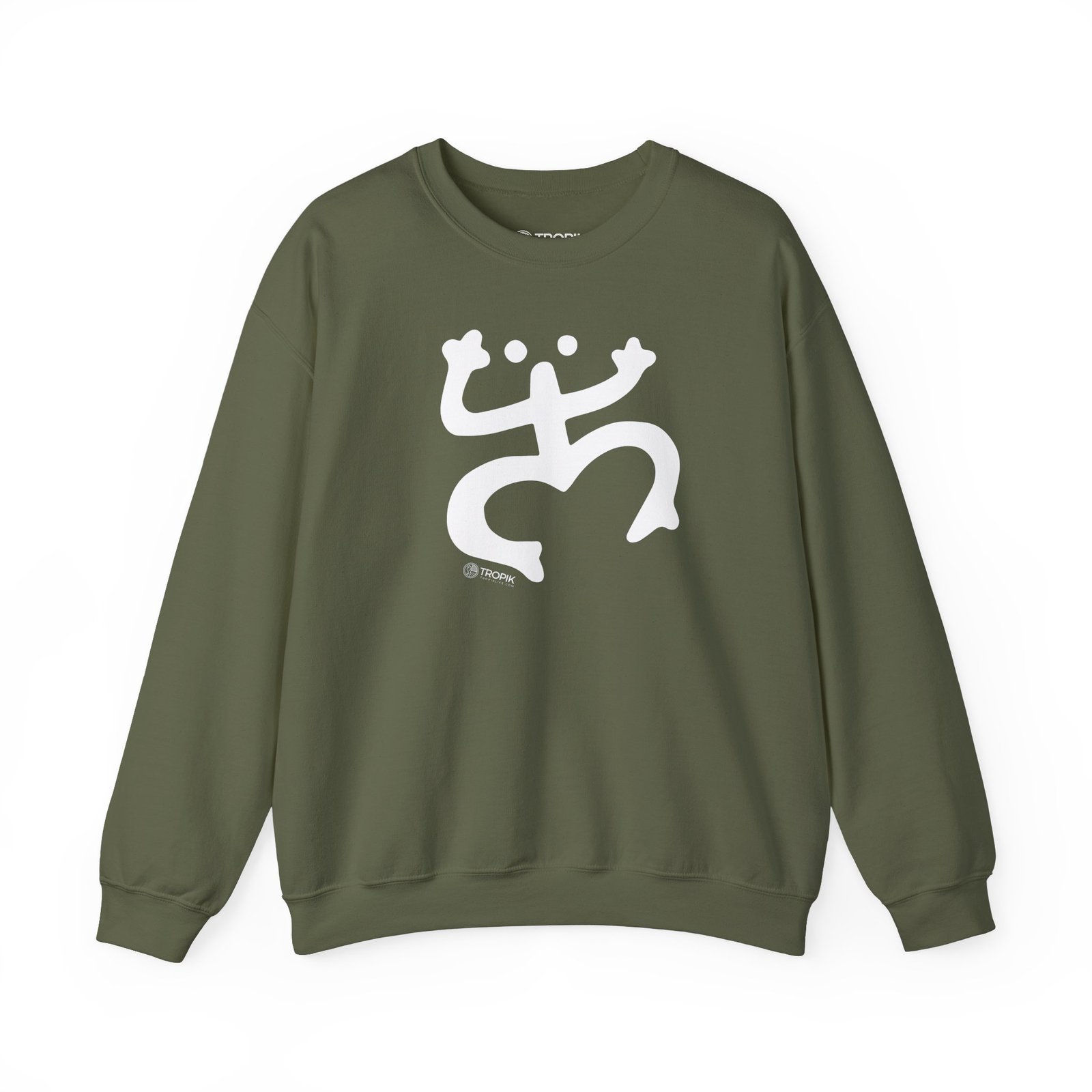 Unisex Sweatshirt TROPIKLIFE - Taino Coqui in Black | Navy | Military Green | Forest Green | Cardinal Red | Hot Pink - Image 3