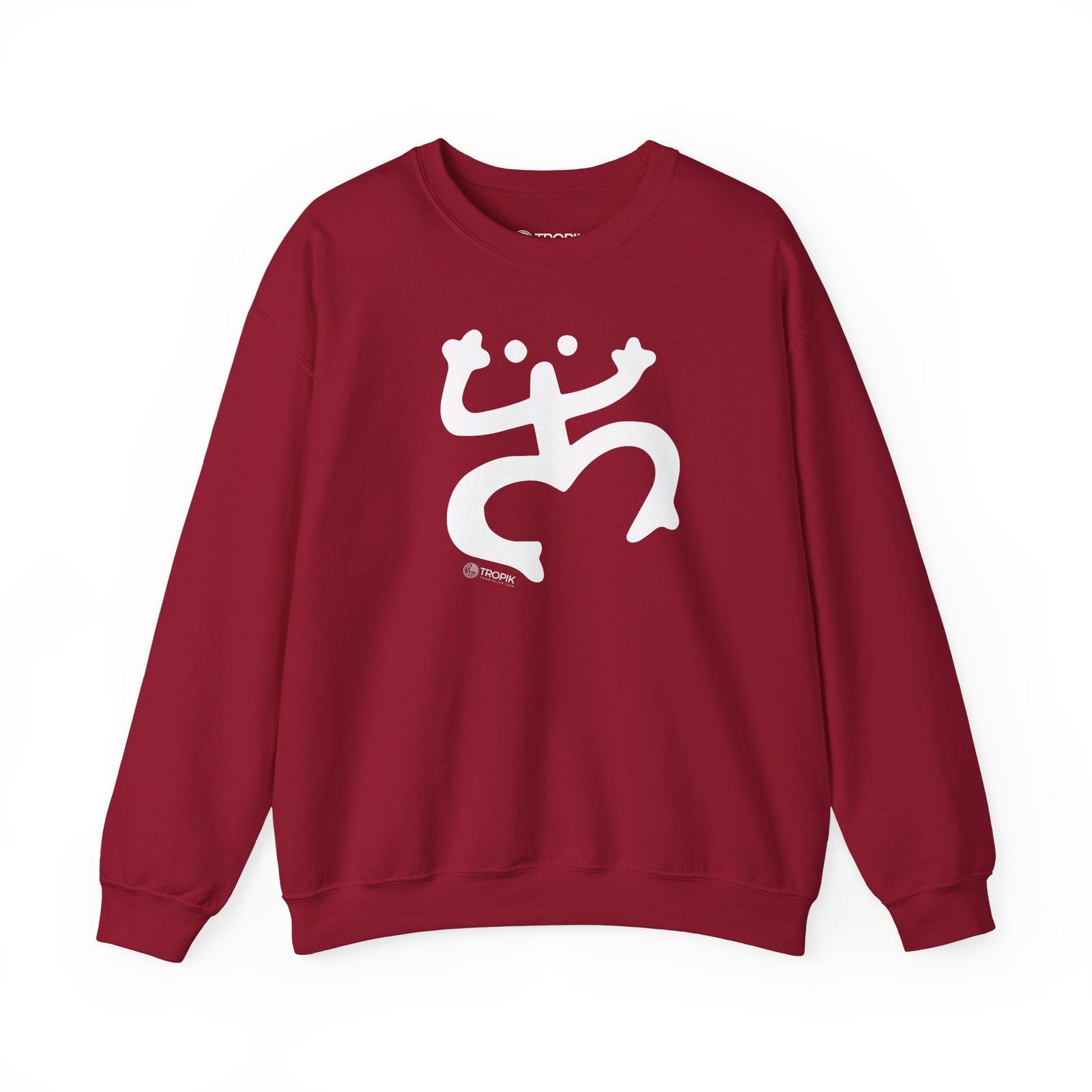 Unisex Sweatshirt TROPIKLIFE - Taino Coqui in Black | Navy | Military Green | Forest Green | Cardinal Red | Hot Pink - Image 6