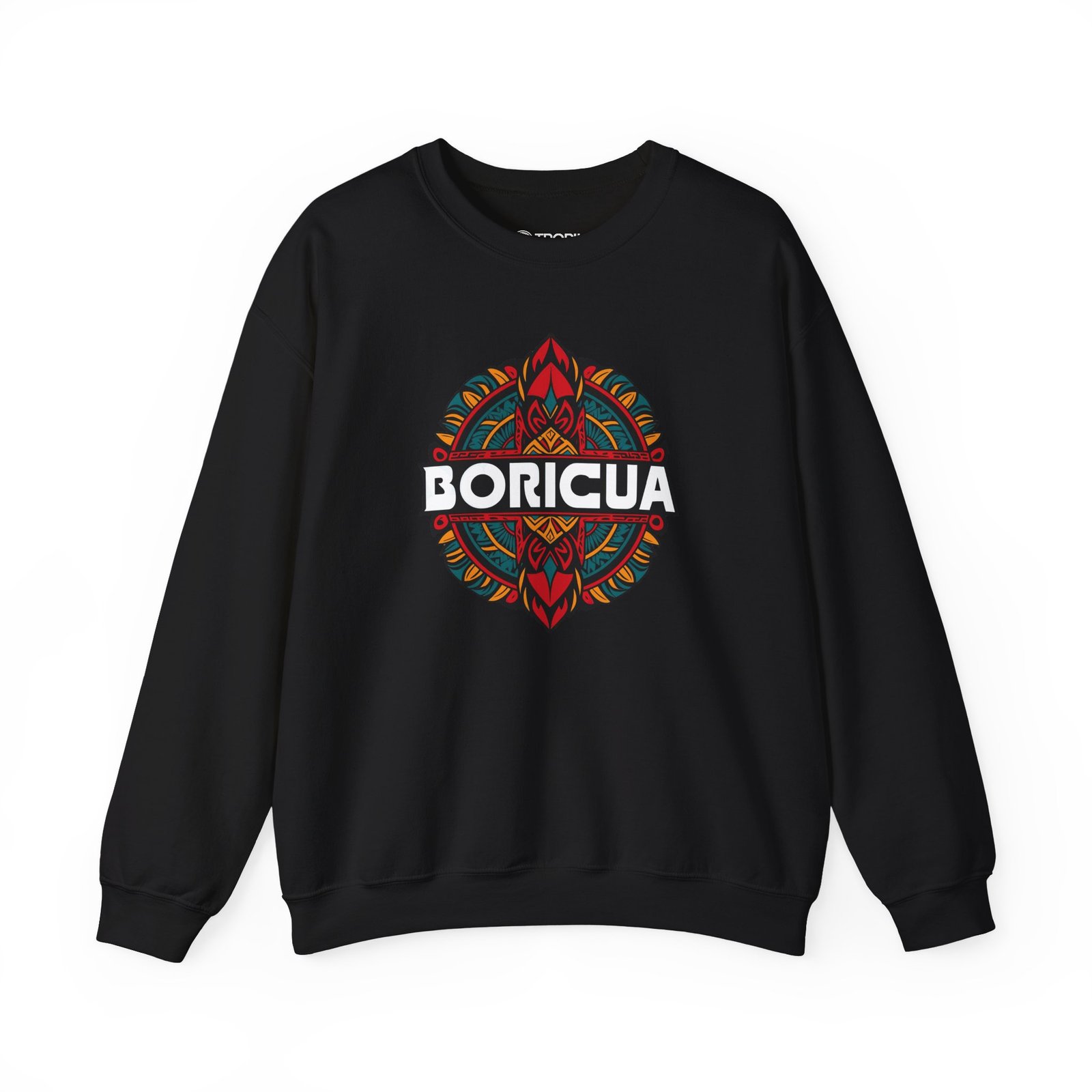 Unisex Sweatshirt TROPIKLIFE - Boricua Tribal 1 in White | Black | Pink