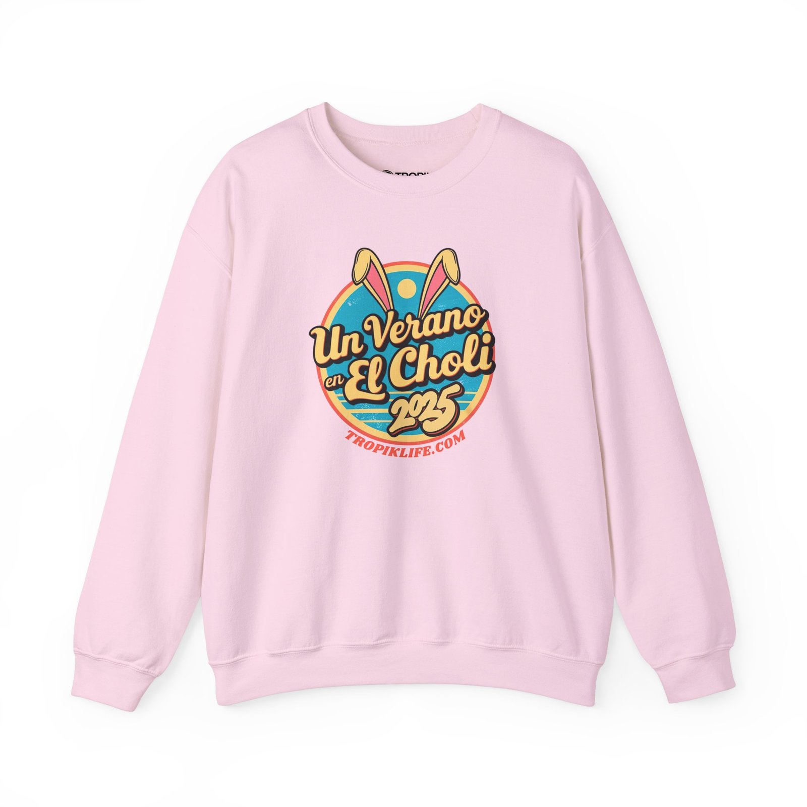 Unisex Sweatshirt TROPIKLIFE - Un Verano En El Choli 2025 in Black | White | Ash | Light Blue | Pink - Image 5