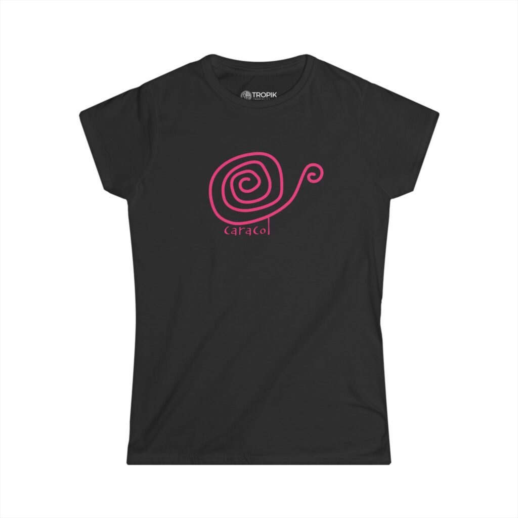 TROPIKLIFE Women's Softstyle Tee - Caracol - Black | Navy | Purple | Pink
