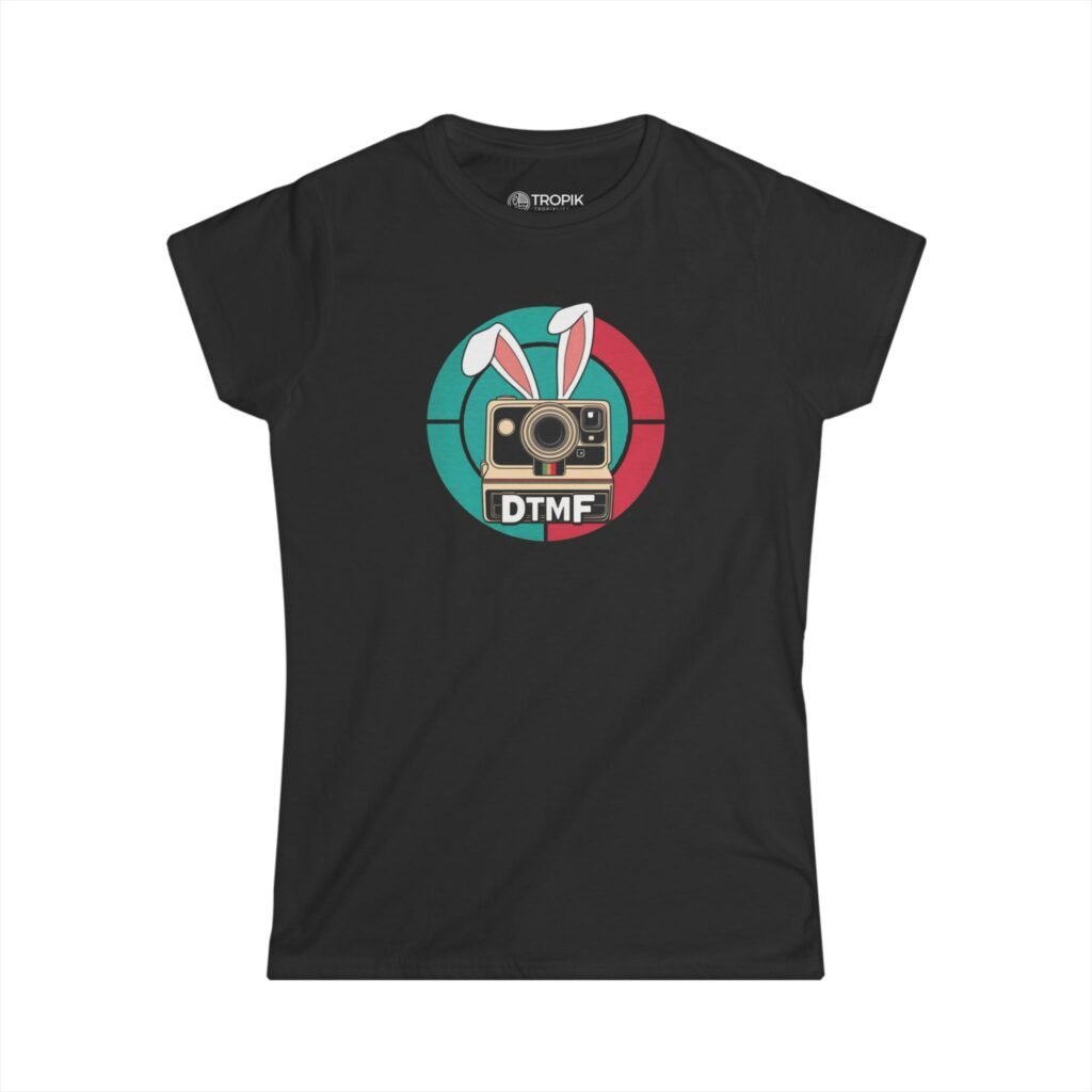TROPIKLIFE Women's Softstyle Tee - DTMF (Debi Tomar Mas Fotos) - Black | Navy | Purple | Dark Chocolate | White | Light Blue | Pink