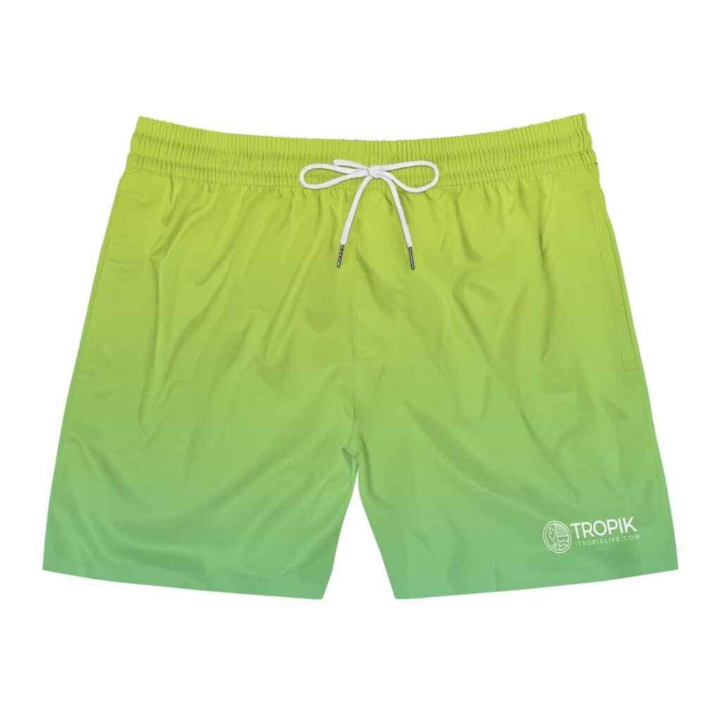 TROPIKLIFE Men's Mid-Length Swim Shorts - Lemon Beach