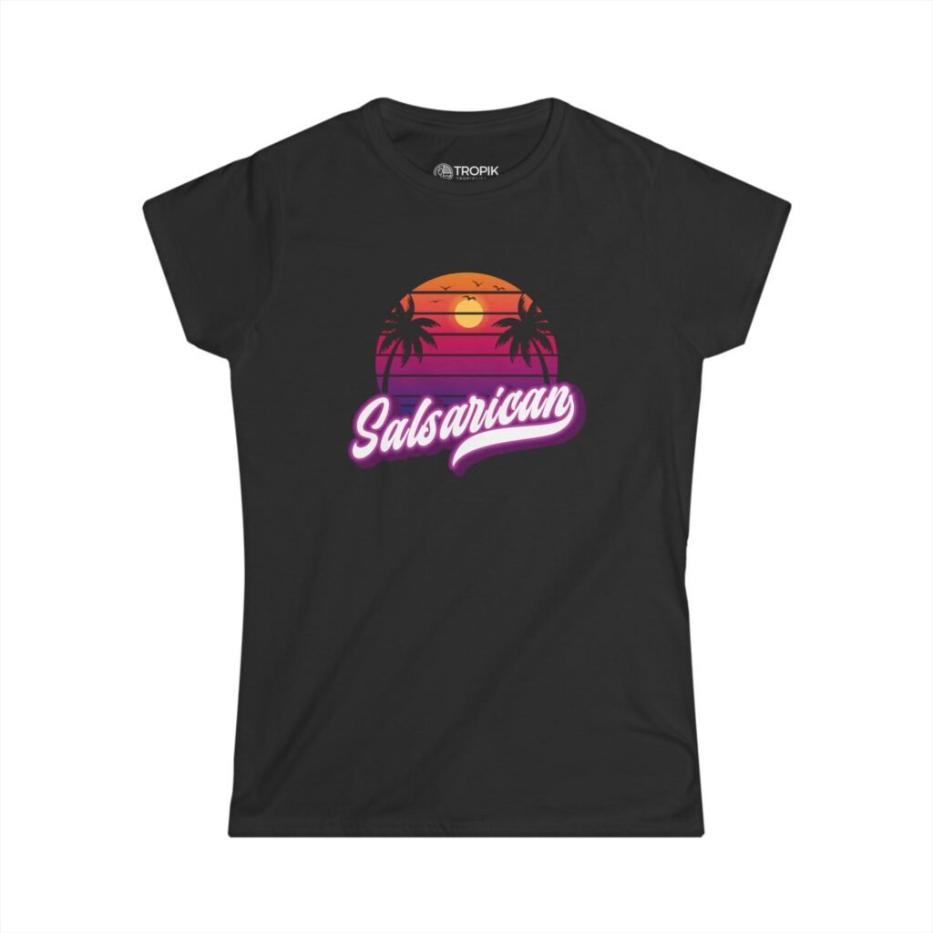 TROPIKLIFE Women's Softstyle Tee - Salsarican - Black | Navy | Purple | Pink