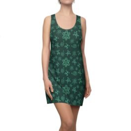 TROPIKLIFE Women’s Cut & Sew Racerback Dress – Taino Symbols