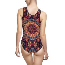 TROPIKLFE Women’s Classic One-Piece Swimsuit – Boho Gypsy Patchouli