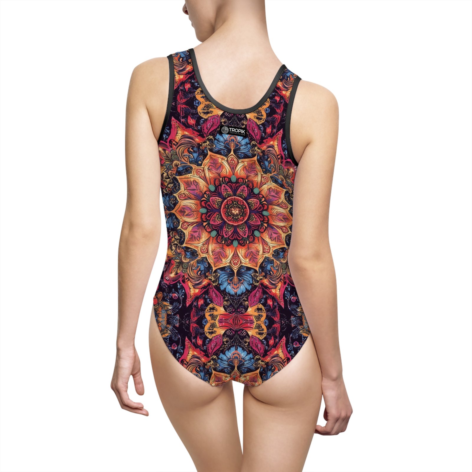 TROPIKLFE Women's Classic One-Piece Swimsuit - Boho Gypsy Patchouli - Image 2