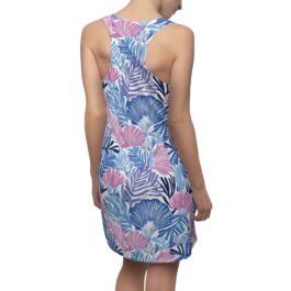TROPIKLIFE Women’s Cut & Sew Racerback Dress – Ocean Flowers