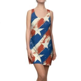 TROPIKLIFE Women’s Cut & Sew Racerback Dress – Mi Bandera