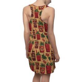 TROPIKLIFE Women’s Cut & Sew Racerback Dress – Tiki Cocktails